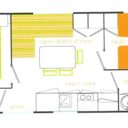 Confortable Mobil Avec Terrasse, 2 - Api-1-52-1808 *